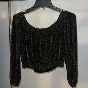 Sparkly crop top size M